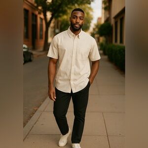 Like new white linen shirt